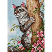 Набор для выкладывания мозаики Вышиваем бисером "Хитрый кот"