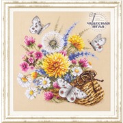 Набор для вышивания крестом Чудесная игла "Луговые цветы"
