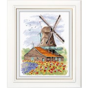 Набор для вышивания крестом Овен "Ветряная мельница. Голландия"
