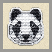 Набор для вышивания крестом Овен "Значок. Панда"