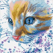 Набор для выкладывания мозаики Паутинка "Акварельный котик"