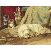 Гобелен Luca-S "Собака и Кошки"