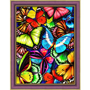 Набор для выкладывания мозаики Алмазная живопись "Яркие бабочки"