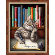 Набор для выкладывания мозаики Алмазная живопись "Кот ученый"
