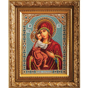 Набор для вышивания бисером Радуга бисера (Кроше) "Богородица Фёдоровская"