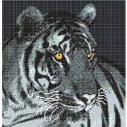 Ткань с рисунком для вышивки бисером Божья коровка "Тигр"