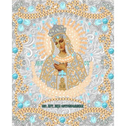 Ткань с рисунком для вышивки бисером Конёк "Богородица Остробрамская"