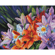 Набор для выкладывания мозаики Белоснежка "Лилии из сада"