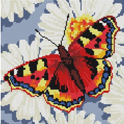 Набор для выкладывания мозаики Белоснежка "Бабочка в ромашках"