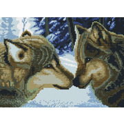 Набор для выкладывания мозаики Белоснежка "Два волка"