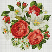 Набор для выкладывания мозаики Белоснежка "Розы и лилии"
