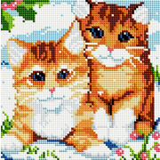 Набор для выкладывания мозаики Белоснежка "Рыжие котята"