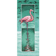 Набор для вышивания крестом Heritage "Фламинго"