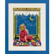 Набор для вышивания крестом Eva Rosenstand "Девочка и звезды"