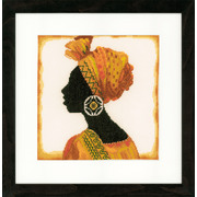 Набор для вышивания крестом LANARTE "Африканская женщина"