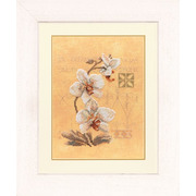 Набор для вышивания крестом LANARTE "Три орхидеи"