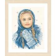Набор для вышивания крестом LANARTE "Зимняя девочка"