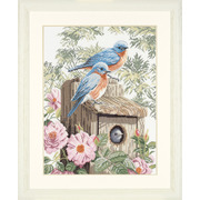 Набор для вышивания крестом LANARTE "Сад синих птиц"