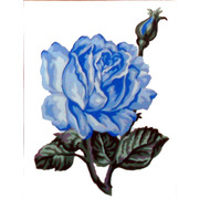 Канва с нанесенным рисунком Gobelin-L "Голубая роза"