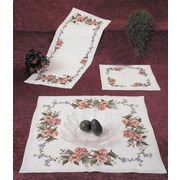 Набор для вышивания крестом Oehlenschlager салфетки "Розы и бабочки"