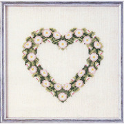 Набор для вышивания крестом Oehlenschlager "Сердце из ромашек"