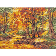 Набор для вышивания крестом Палитра "Осенний пейзаж"