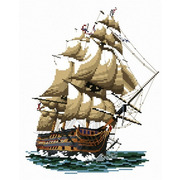Набор для вышивания крестом Белоснежка "Корабль "Виктория"