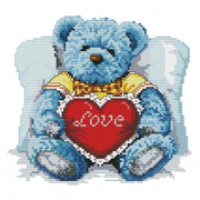 Набор для вышивания крестом Белоснежка "Медвежонок с сердцем"