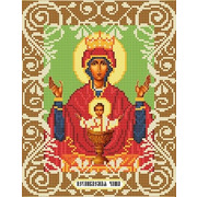 Ткань с рисунком для вышивки бисером Божья коровка "Богородица Неупеваемая Чаша"