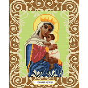 Ткань с рисунком для вышивки бисером Божья коровка "Богородица Отчаянных Единая Надежда"