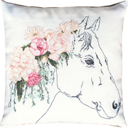 Набор для вышивания крестом Luca-S подушка "Лошадь в розах"