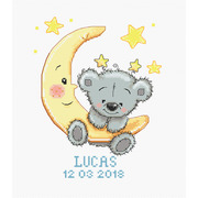 Набор для вышивания крестом Luca-S "Метрика, Лукас"