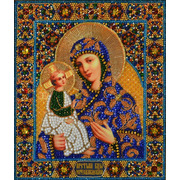 Набор для вышивания хрустальными бусинами Хрустальные грани "Богородица Иерусалимская"