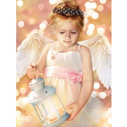 Набор для выкладывания мозаики Алмазная живопись "Ангел с фонариком"