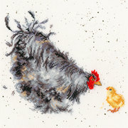 Набор для вышивания крестом Bothy Threads "Курица с цыплёнком"