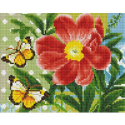 Набор для выкладывания мозаики Белоснежка "Бабочка и цветок"