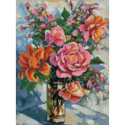 Набор для выкладывания мозаики Белоснежка "Натюрморт с розами"