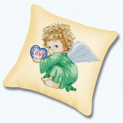 Набор для вышивания крестом Белоснежка подушки "Милый ангел"