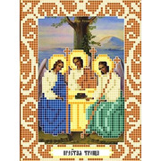 Ткань с рисунком для вышивки бисером Божья коровка "Святая Троица"