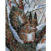 Набор для выкладывания мозаики Белоснежка "Белочка в зимнем лесу"