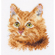 Набор для вышивания крестом Алиса "Животные в портретах. Рыжий кот"