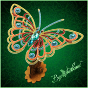 Набор для вышивания бисером Вдохновение "Ажурная бабочка 081"