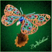 Набор для вышивания бисером Вдохновение "Ажурная бабочка 088"