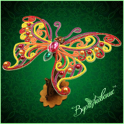 Набор для вышивания бисером Вдохновение "Ажурная бабочка 090"