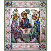 Набор для вышивания бисером Образа в каменьях "Святая Троица"
