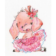 Набор для вышивания крестом RTO "Розовая балерина"