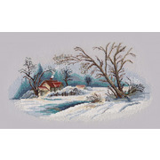 Набор для вышивания крестом Овен "Зимний пейзаж"