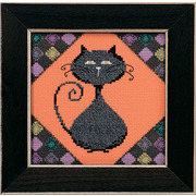 Набор для вышивания бисером MILL HILL "Уголь - аллея кошек"