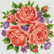 Набор для выкладывания мозаики Белоснежка "Розы и фиалки"