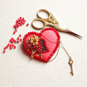 Набор для вышивания бисером Образа в каменьях "Ключ к сердцу"